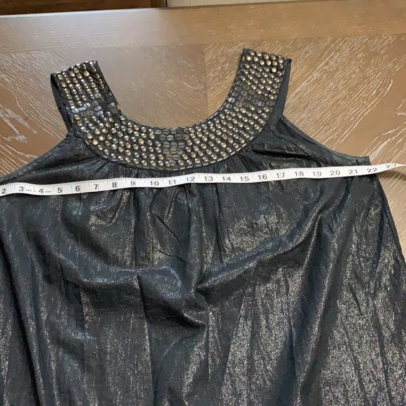 COPY - Adrienne Papell black metallic shift dress size 12 - Picture 12 of 14
